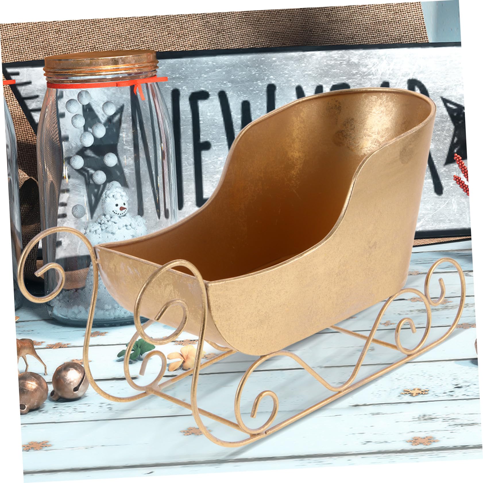 Decoración de Navidad Miniatura Clásico para Escritorio Adorno Navideño Artesanal para Ambiente Festivo Regalo para Familia y Amigos Modelo Detallado para Mesa y Hogar