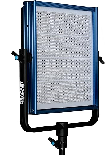 Dracast Pro Series LED1000 - Luz de video LED bicolor 3200K - 5600K | Regulable 0% - 100% | CRI y TLCI 96+ | Placa de batería de montaje en V |