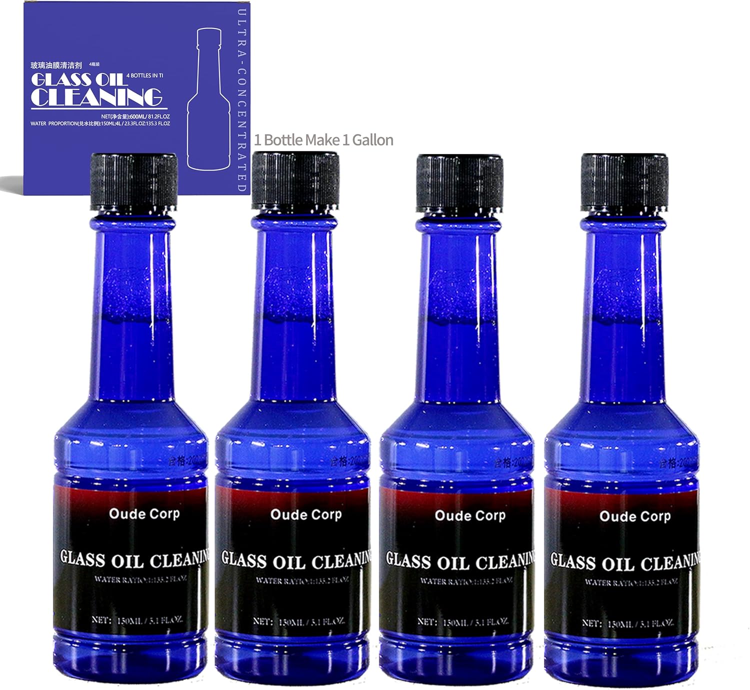 4 Pack of Car Windshield washer fuild Concentrate 1 Bottle