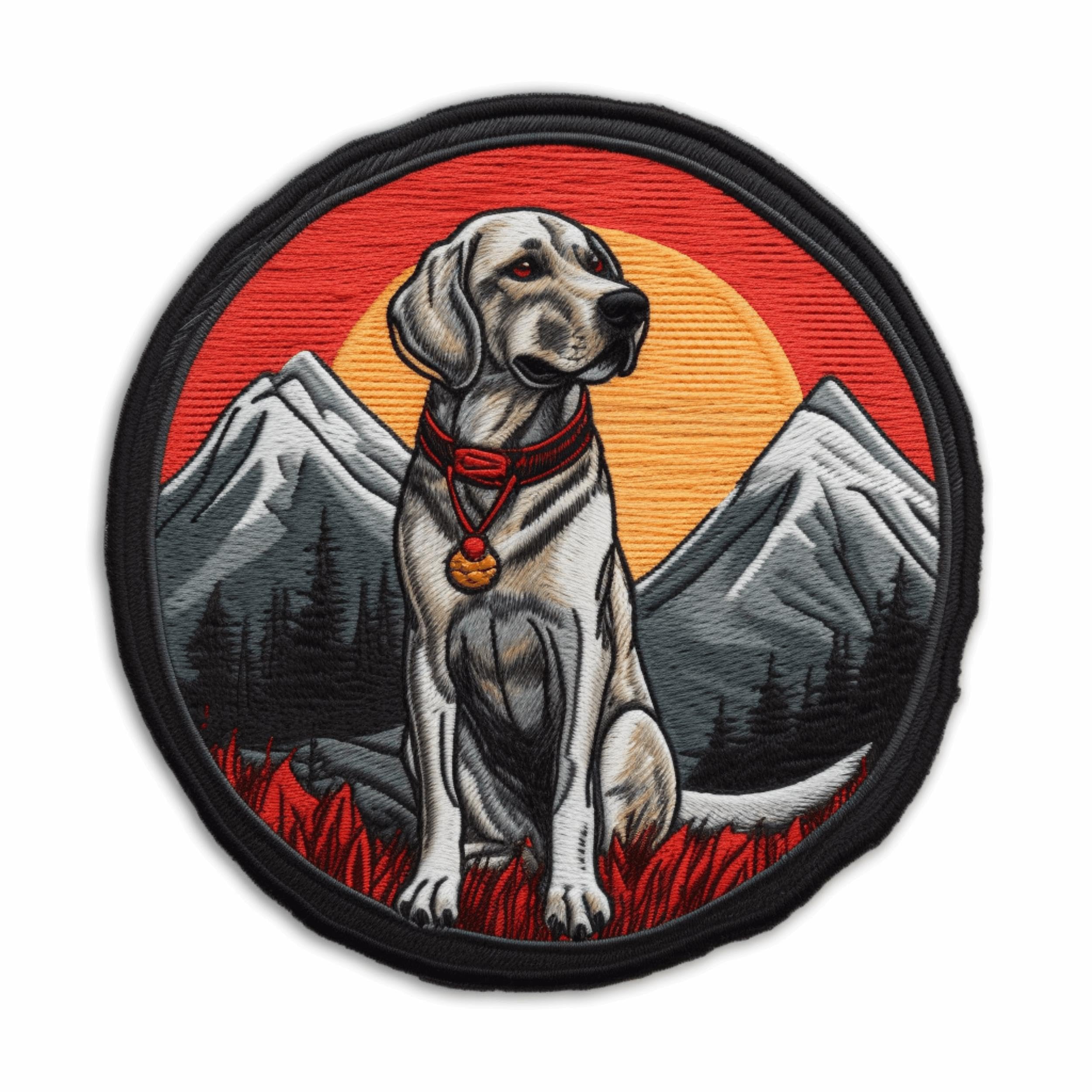 Yellow Labrador Dog Patch 3" Iron-on Embroidered Sublimated Applique for Clothing Vest, Sew-on Decorative Embroidery, Animal Badge Emblem, Dog Breed