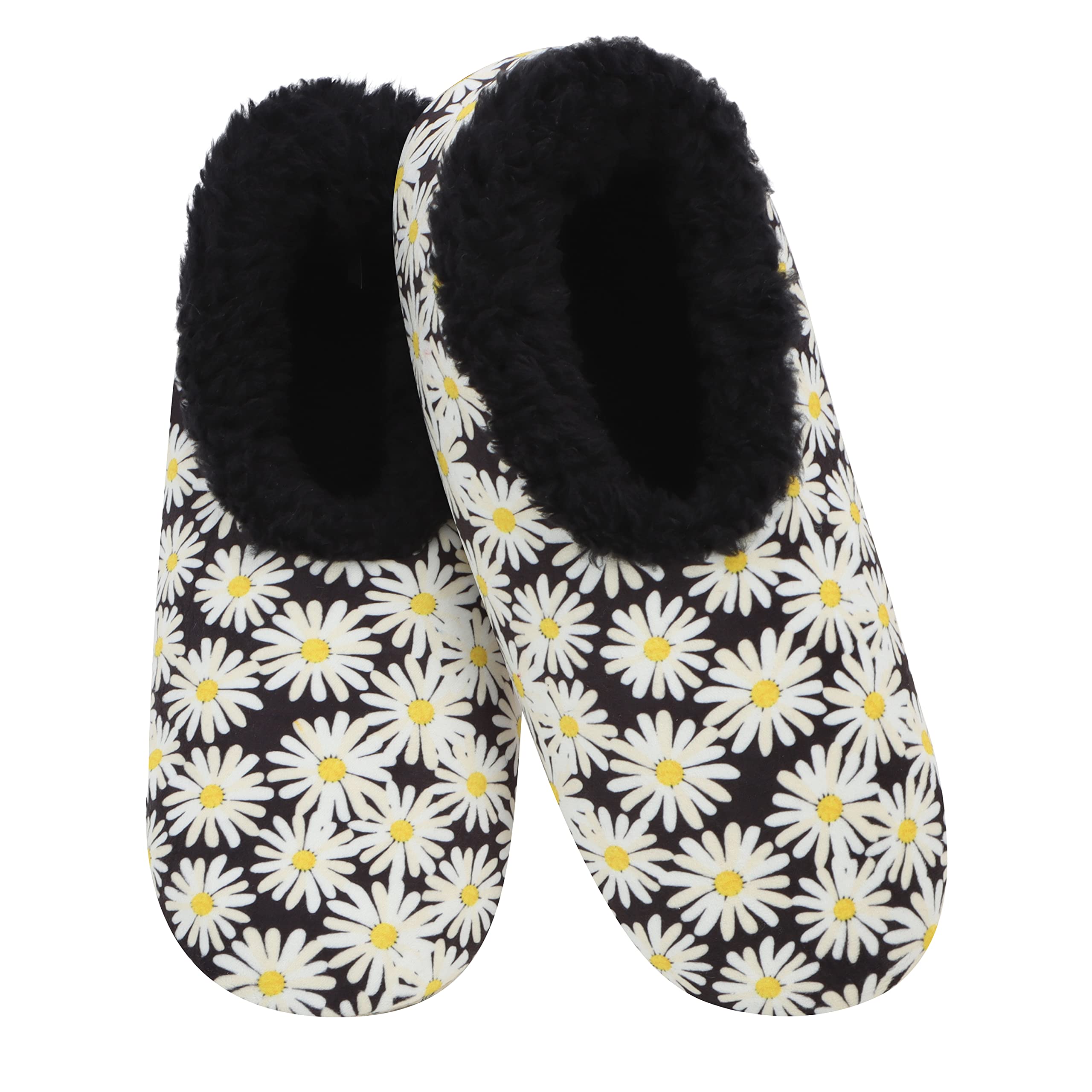 SnooziesSlipper Socks for Women Indoor, Cozy Sherpa-Lined Womens Slippers Non-Skid, Ladies Gifts