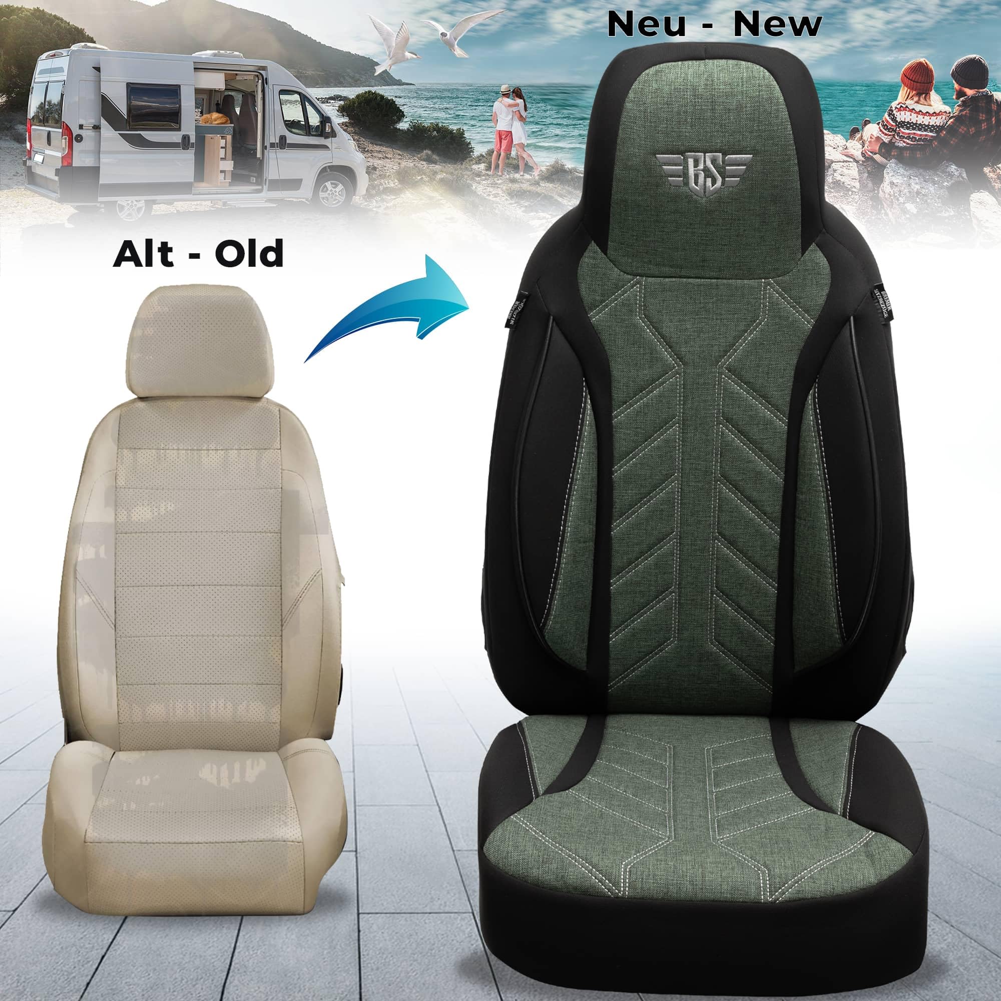 BREMER SITZBEZÜGE Housses de Protection pour Camping-Car La Marca Ducato Jumper Boxer PLKT213