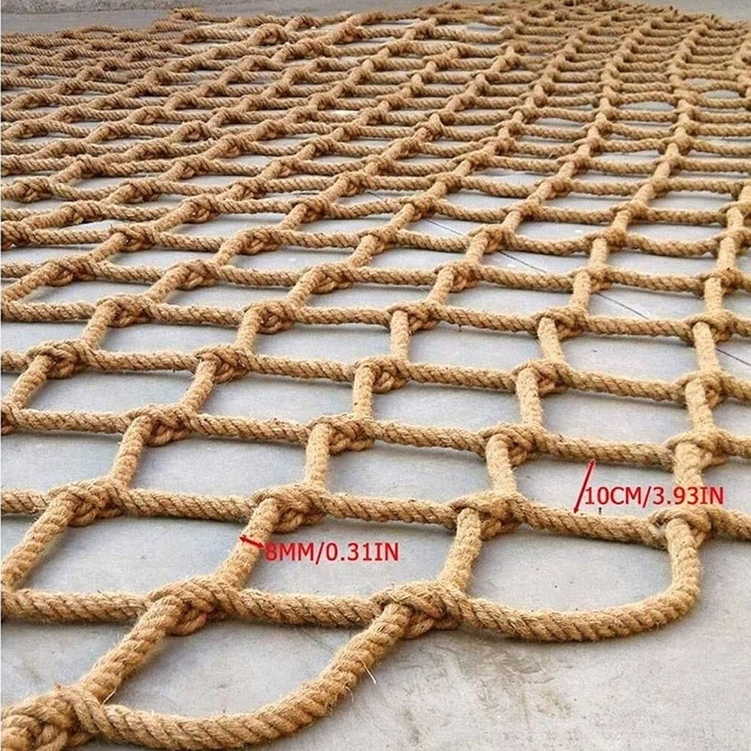 Kindersicherheitsnetz 2x2m - Nylon Fallschutz Für Treppen & Balkon