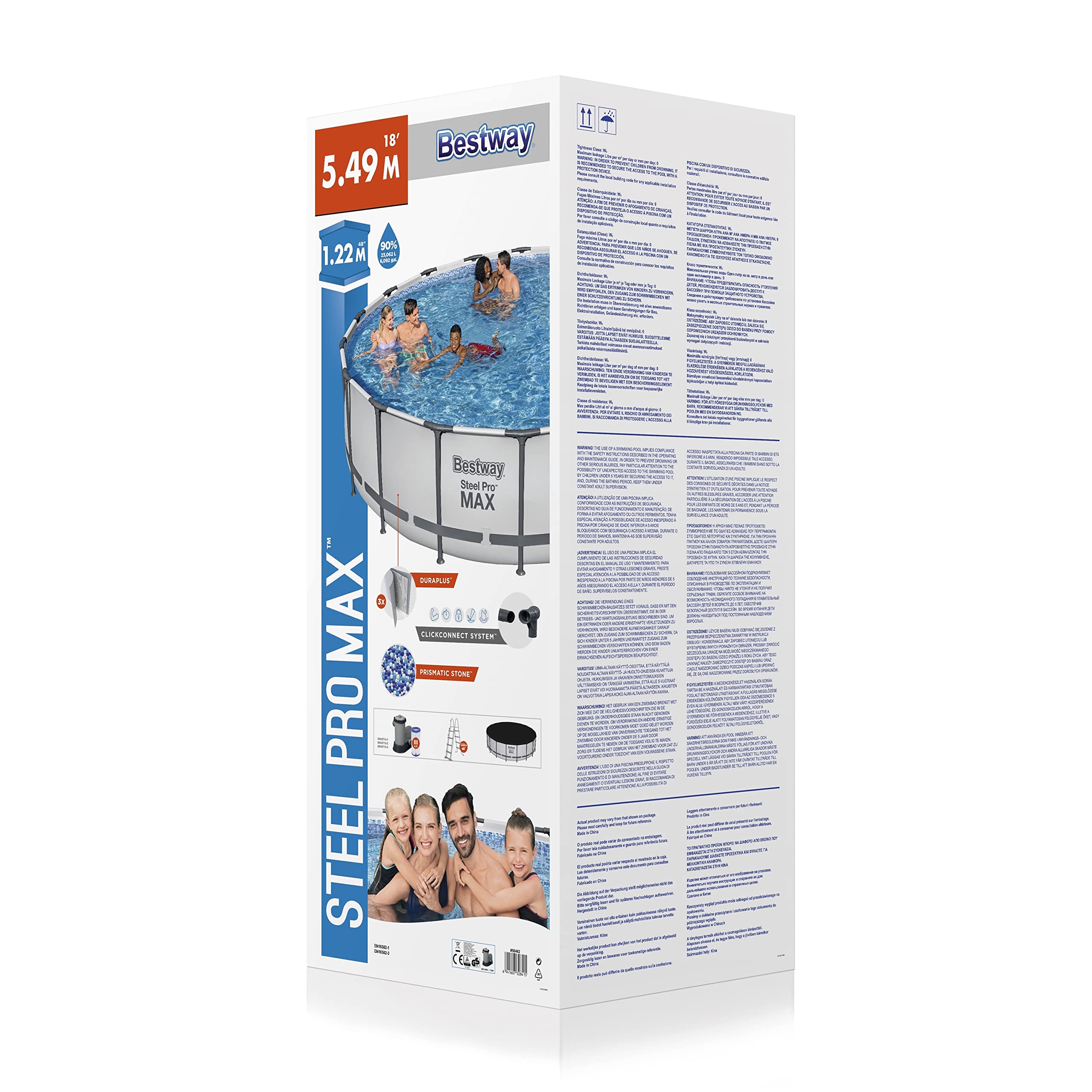 18' x 48"/5.49m x 1.22m Pool Set