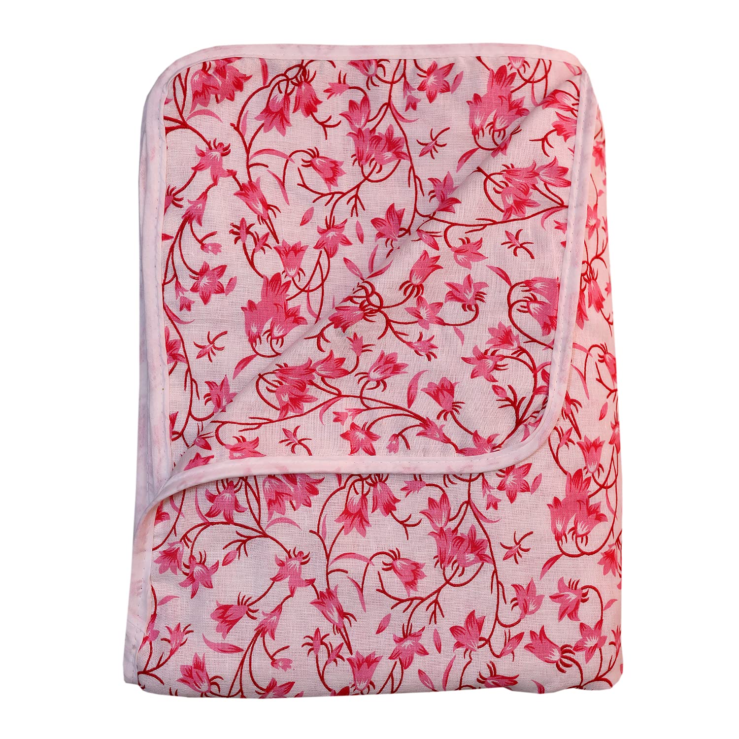 WONDERLOOK 100% Cotton Reversible Single Dohar | AC Blanket | Quilt | Duvet | Gifting Size 55"X 85" Inch Pure Cotton | Light in Weight | Red, 1 Dohar-image-17