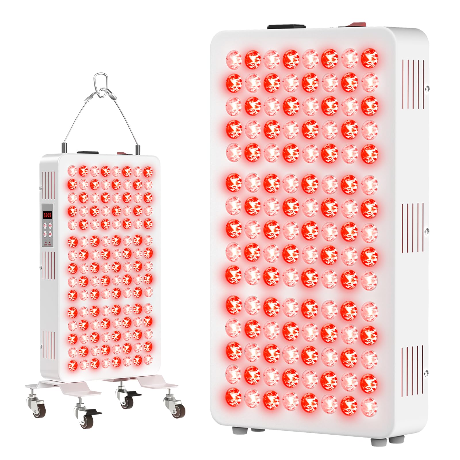 Devowellte Red Light Panel, 120LEDs 660nm & 850nm Infrared Light