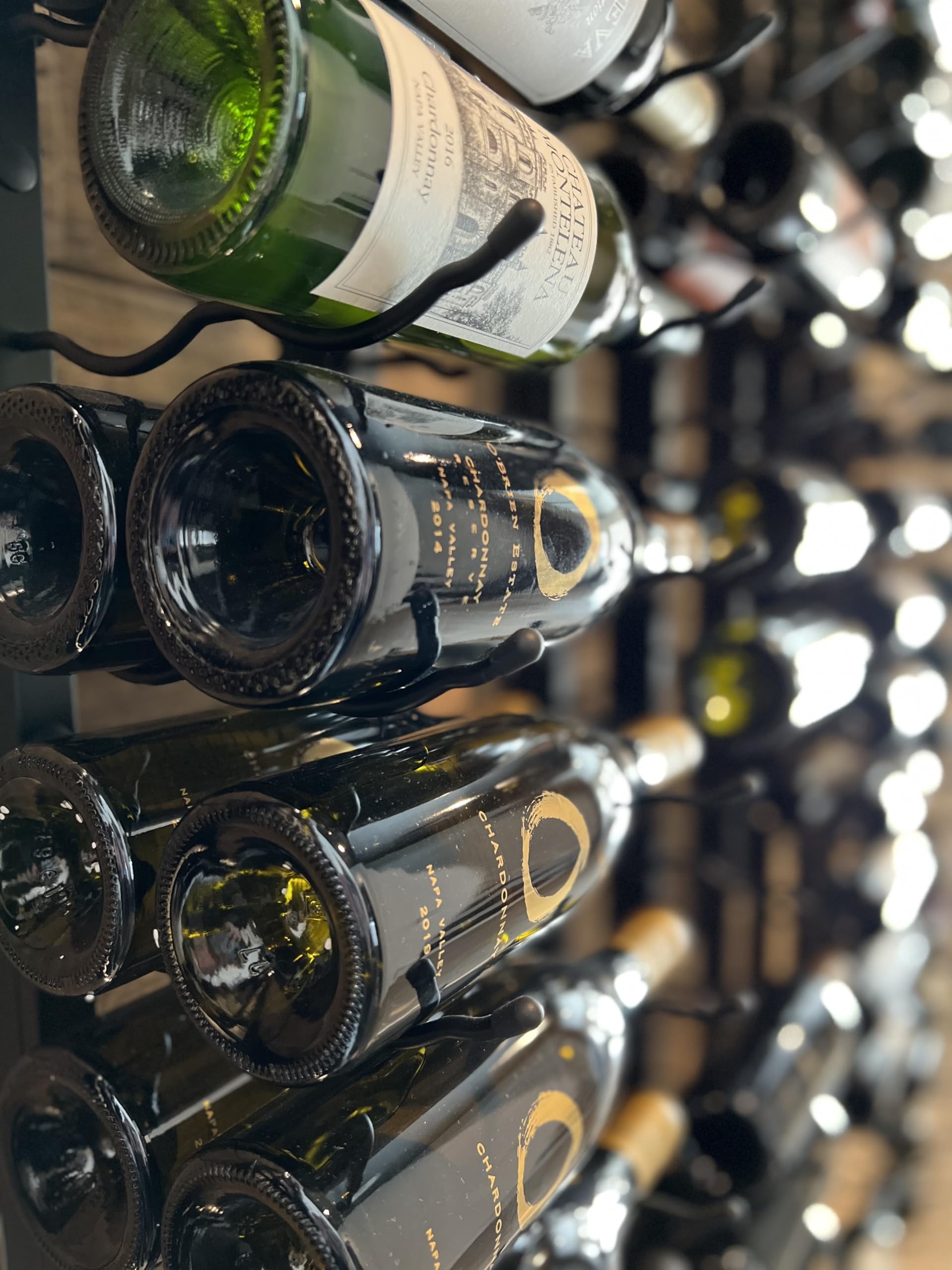 VintageView W Series Pro Wine Rack - Wall Mounted, Holds 24 Bottles Label-Forward, Matte Black