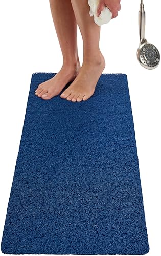 Miniatura 89 de Tapete de ducha antideslizante para bañera – Tapete de baño de lufa para baño – Tapete de baño de 40 x 16 – Tapete de baño antideslizante Gris,Aqua