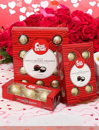 Miniatura 3 de Bombas de chocolate para el Día de la Madre con malvaviscos, hechas con chocolate belga, delicias derretidas de chocolate con leche, 3 unidades,