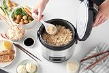Russell Hobbs Rice Cooker [2-in-1 - Simple & Fast] Classic (1.2L, Steamer Basket, Lockable Lid, Auto Warm, Removable Non-Stick Bowl) 27080-56 (Amazon Exclusive) - 3