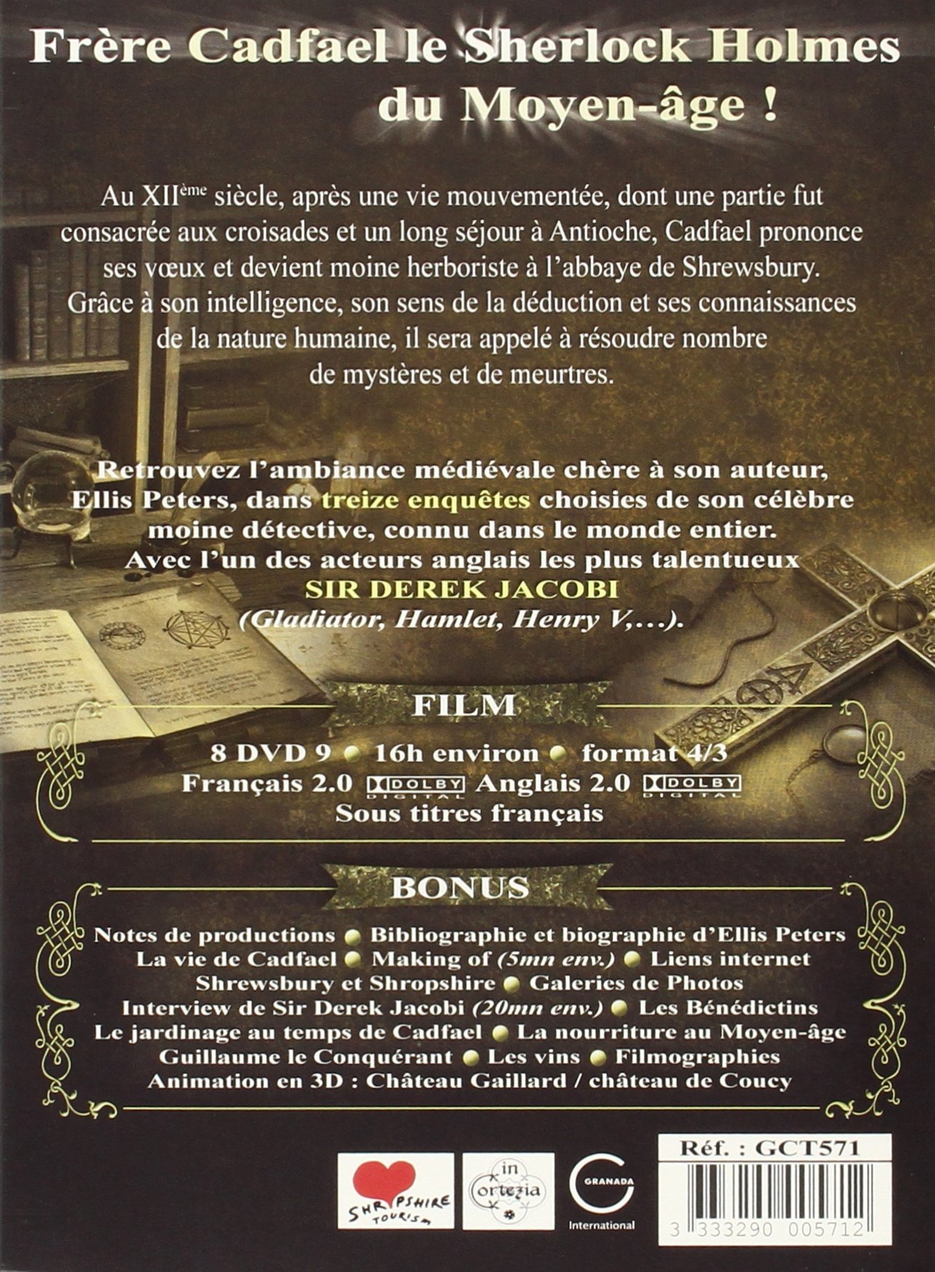 [Elephant Films] - Cadfaël - L'intégrale saisons 1 à 4 - Coffret 8 DVD