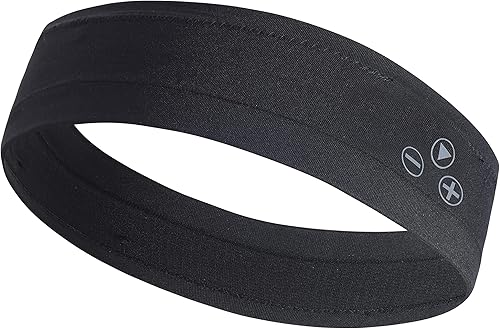 Miniatura 1 de BenexBesdi Diadema deportiva inalámbrica a prueba de sudor máscara de ojos para dormir diadema para gimnasios auriculares musicales con altavoz HD