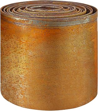 5.5" x 16.4 Corten Steel Garden Edging,Metal Rusted Landscape Edging | Garden Edging Border,Flexible, For Lawns, Borders and Flower Beds