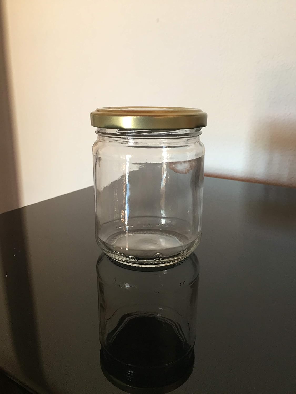 Vasi per Marmellata in Vetro Coperchio Oro 96 pz 230 ml