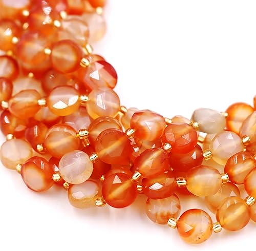 Miniatura 478 de Cuentas de piedras preciosas de primera calidad para la fabricación de joyas, cuentas de piedra natural preciosa al por mayor, 2 hebras de granate