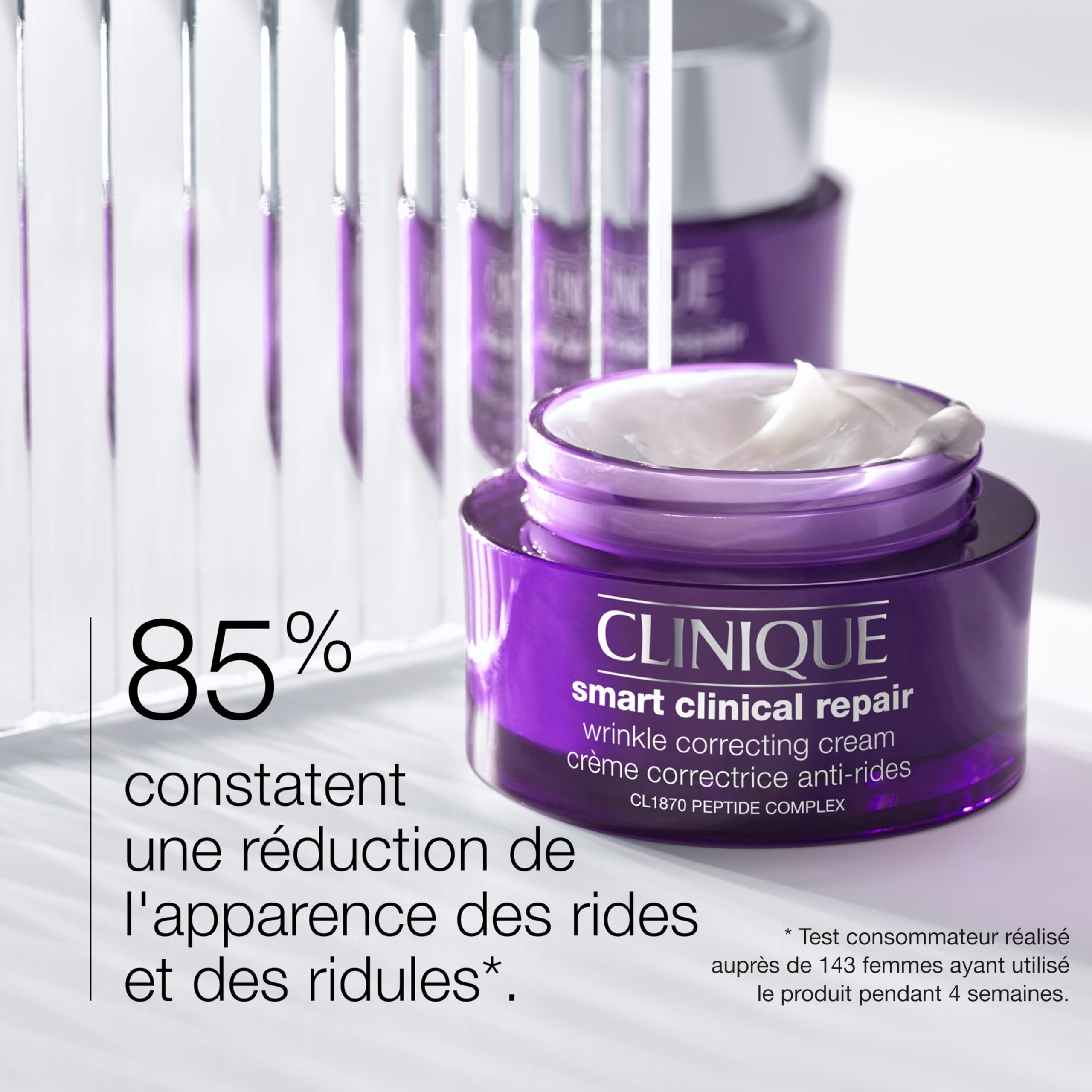 Clinique Smart Clinical Repair Crème Visage Correctrice Anti-Rides à l'Acide Hyaluronique + Peptides | Anti-Âge, Hydratante