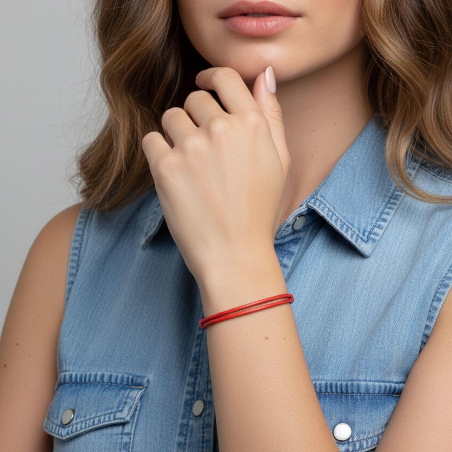 Luck Strings Adjustable Red String Blessing Bracelet - Symbol of Protection, Love, and Blessings | Durable, Waterproof Cord with Leather-Like Finish - Image 8