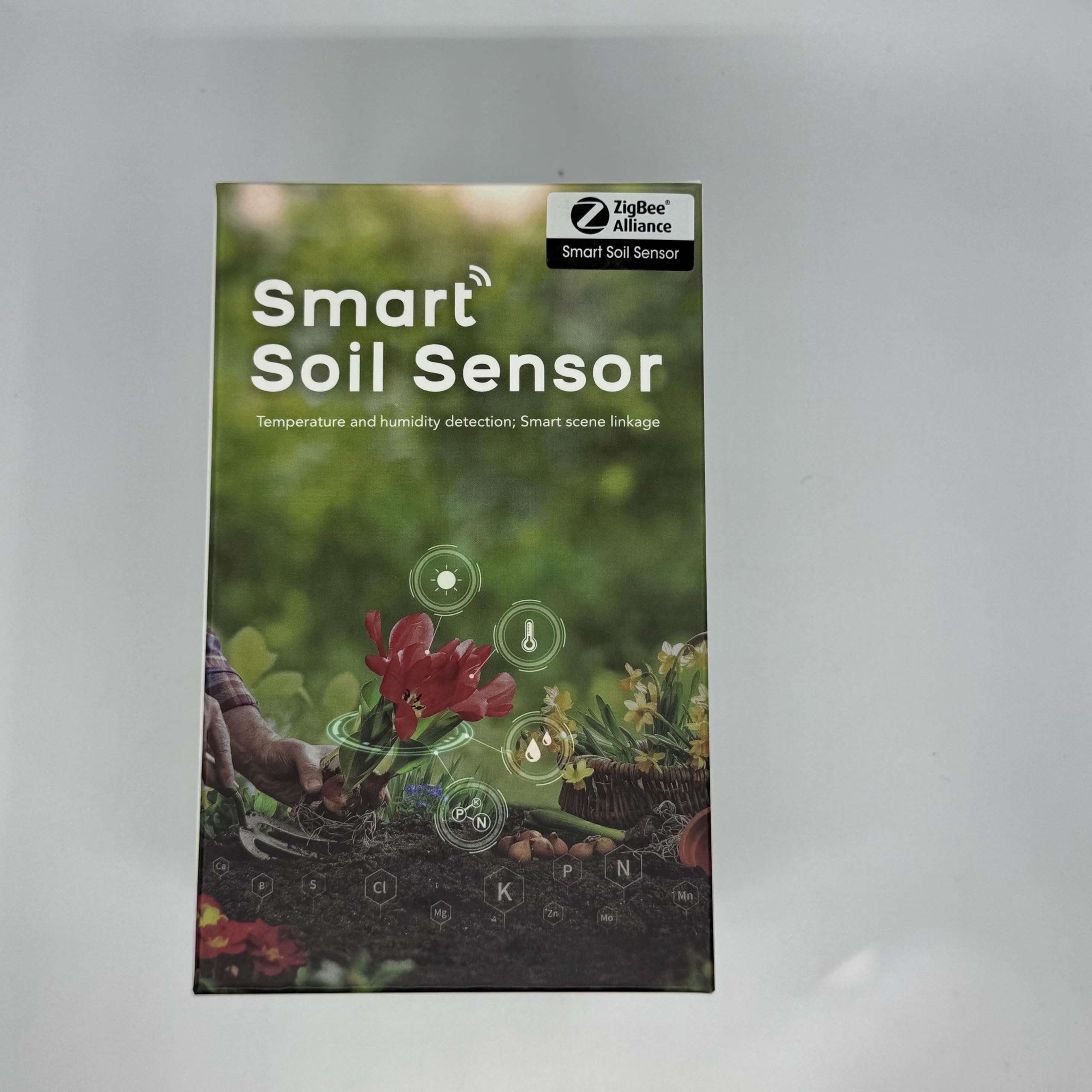 Sone Smart One intelligenter ZigBee-Bodensensor für Tuya App – misst Bodenfeuchtigkeit & Temperatur, IP66 wasserdicht, Smart Szenen & Alarm, Gartenbewässerung, 5–60 Min Intervall, 30 m Reichweite