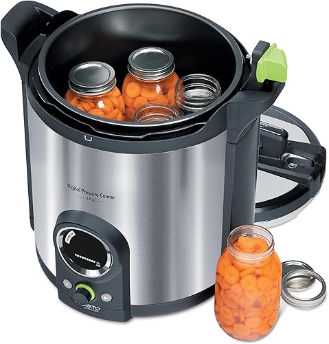 Miniatura 3 de Presto 02152 - Recipiente a presión digital de 17 cuartos de galón, pantalla digital, apto para baño de agua, 10 características de seguridad