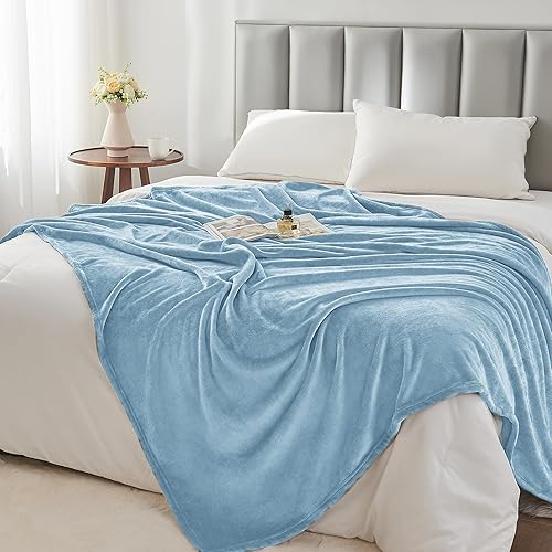 Miniatura 158 de BEDELITE Fleece Blanket White Throw Blanket for Couch & Bed, Luxury Plush Cozy Fuzzy Blanket 50" x 60", Super Soft Warm Lightweight Throw Blanket