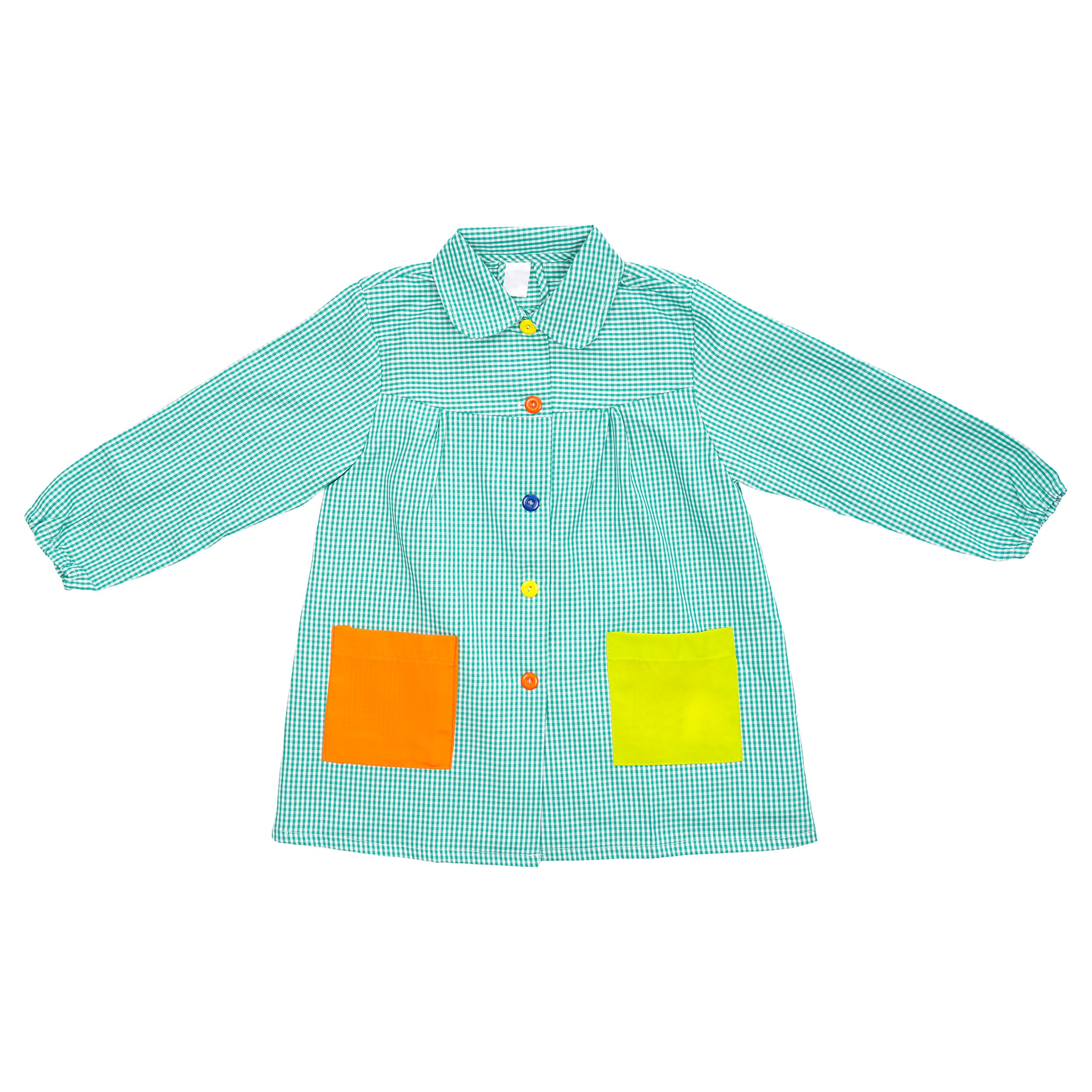 Etrexonline Babi Escolar Infantil Cómodo Con Botones Prácticos Bata para Guardería y Colegio - Ideal para Niños y Niñas con Dos Bolsillos y Puños Ajustados