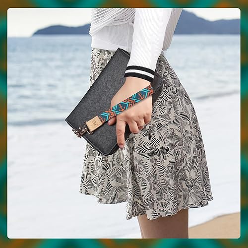 Miniatura 7 de Ecovision - Llavero con correa para llaves, llaveros de pulsera con 2 argollas para llaves para mujer