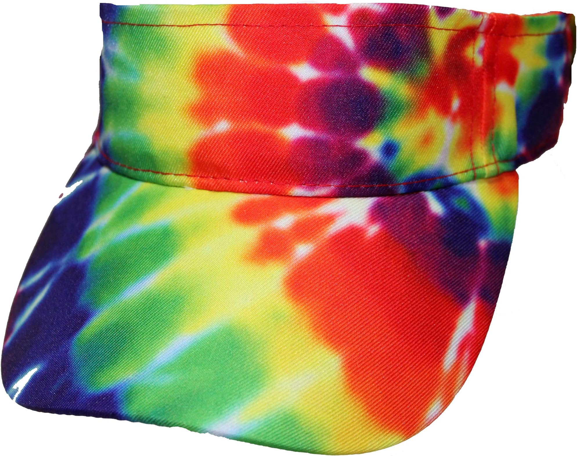 Tie Dyed ShopRainbow Spiral Tie Dye Visor Cap