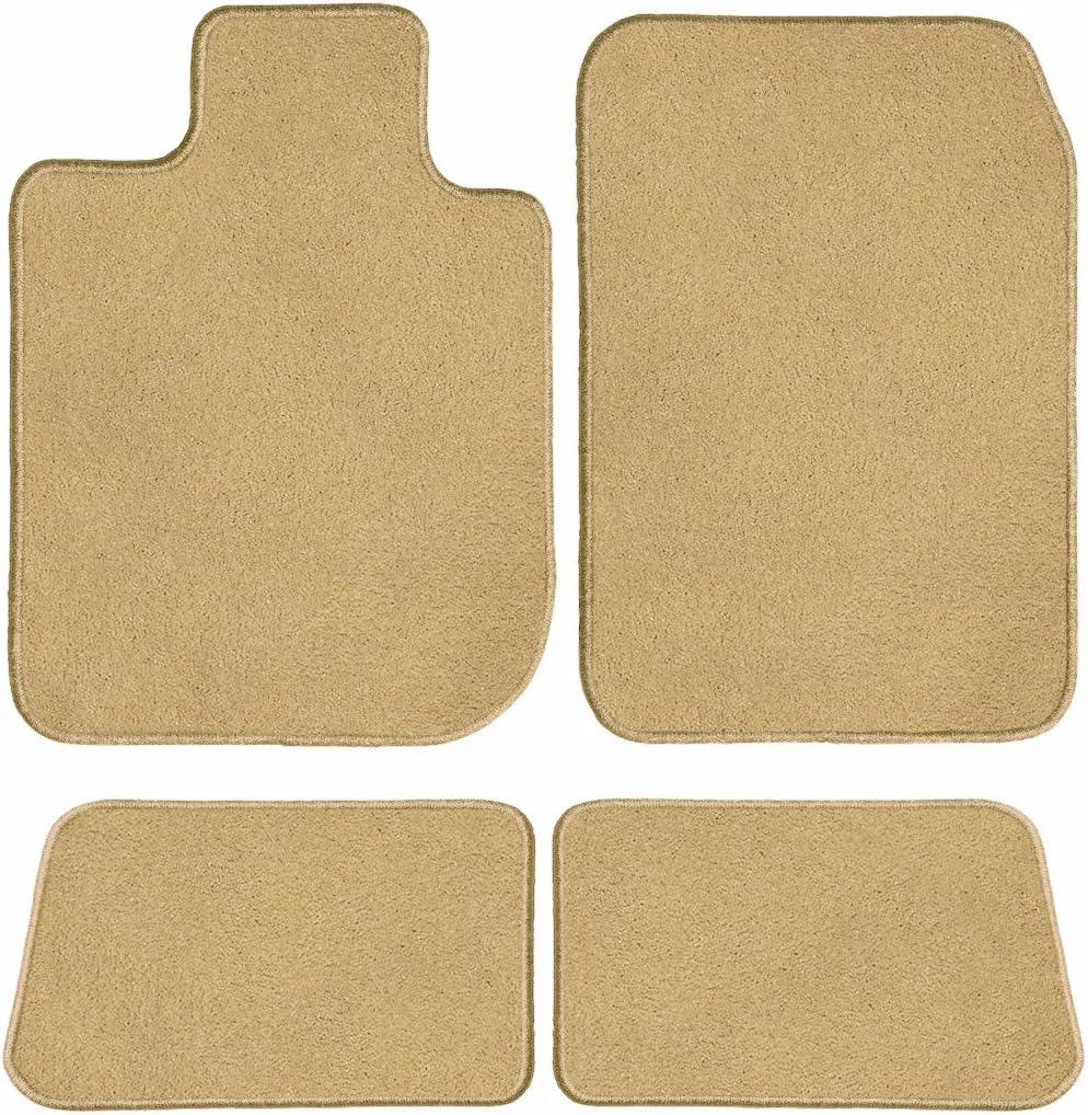 GG Bailey D3777A-S1A-BGE Two Row Set Custom Fit Floor Mats For Select Buick Lucerne Models - Nylon Fiber (Beige)