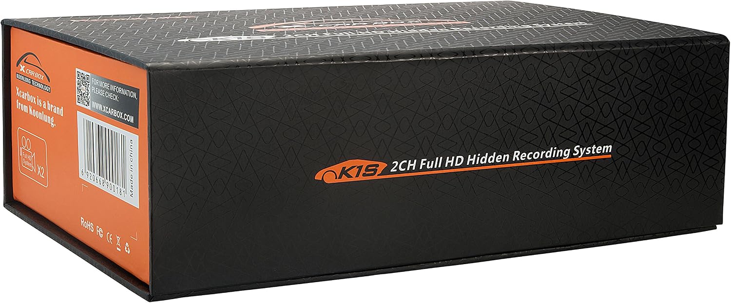 KOONLUNG K1S 2-Channel Full HD + GPS Hidden Driving Recording System