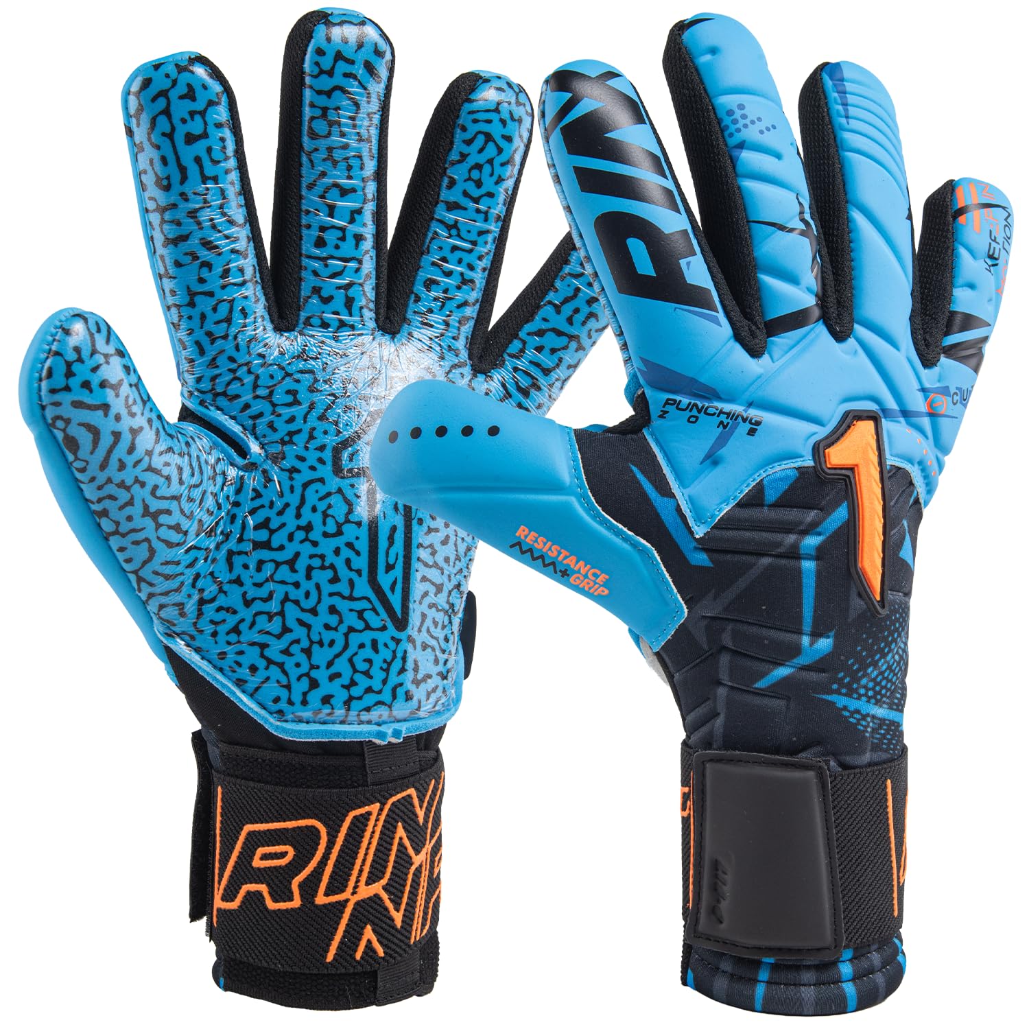 Rinat Guantes de Portero Kratos SGR Adulto, Azul, Talla 10