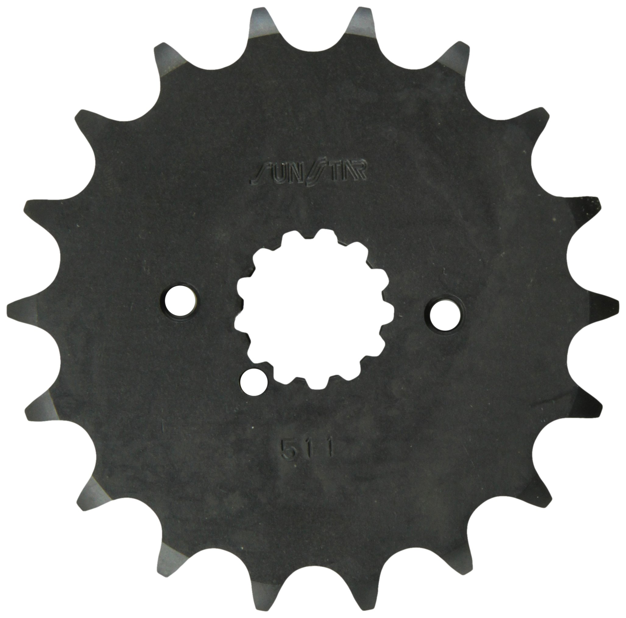 Sunstar51118 18-Teeth 530 Chain Size Front Countershaft Sprocket , Black