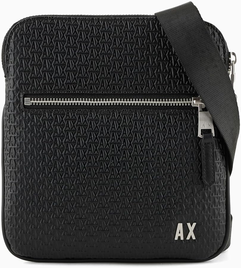 Amazon.com: Armani Exchange Men's Elba Flat Crossbody, Black, One