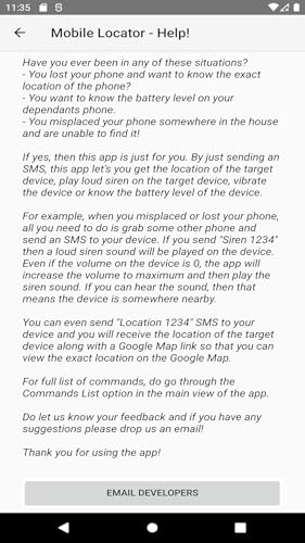 Mobile Locator using SMS