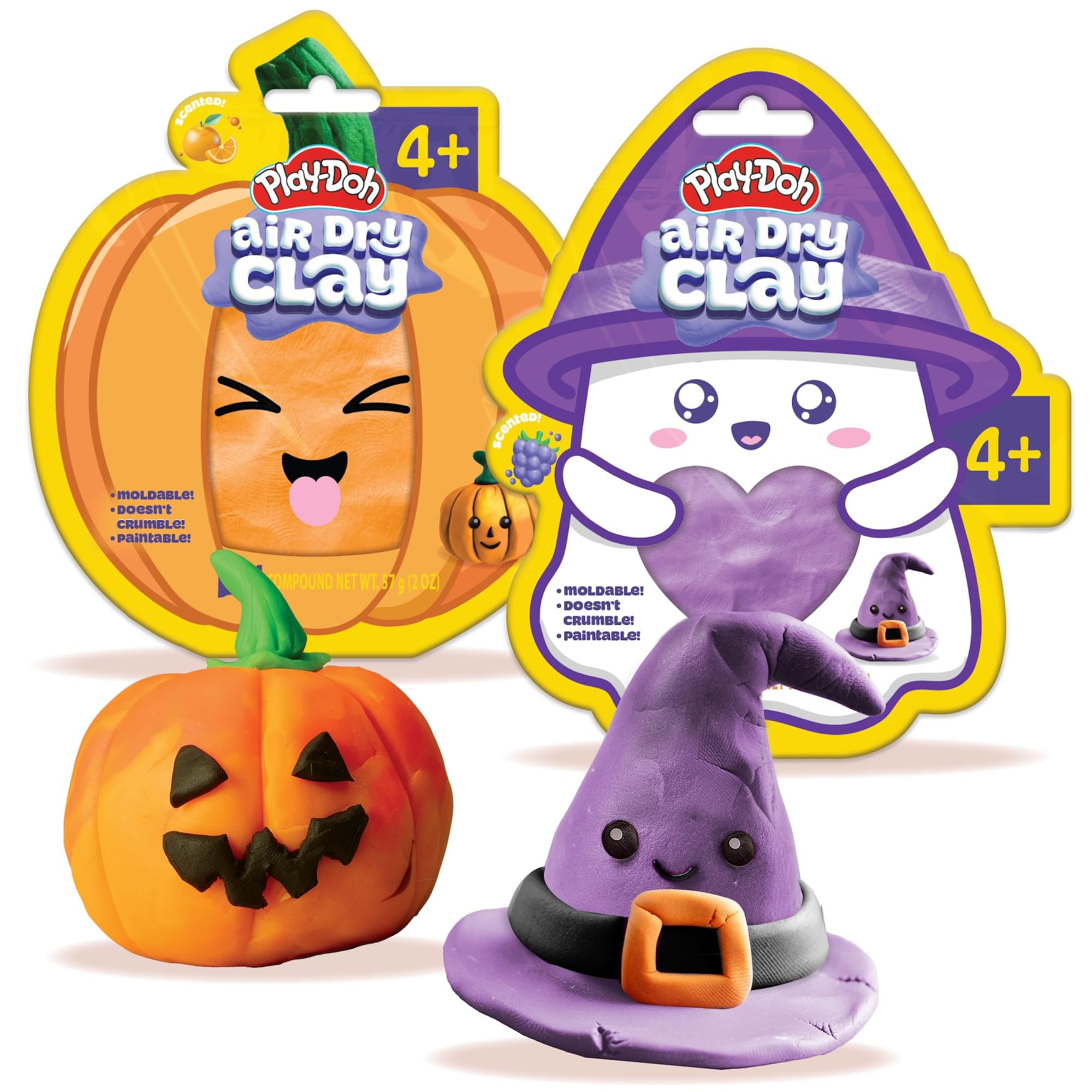 Amazon.com: Play-Doh Scented Air Dry Clay, 2-Pack Halloween Bundle