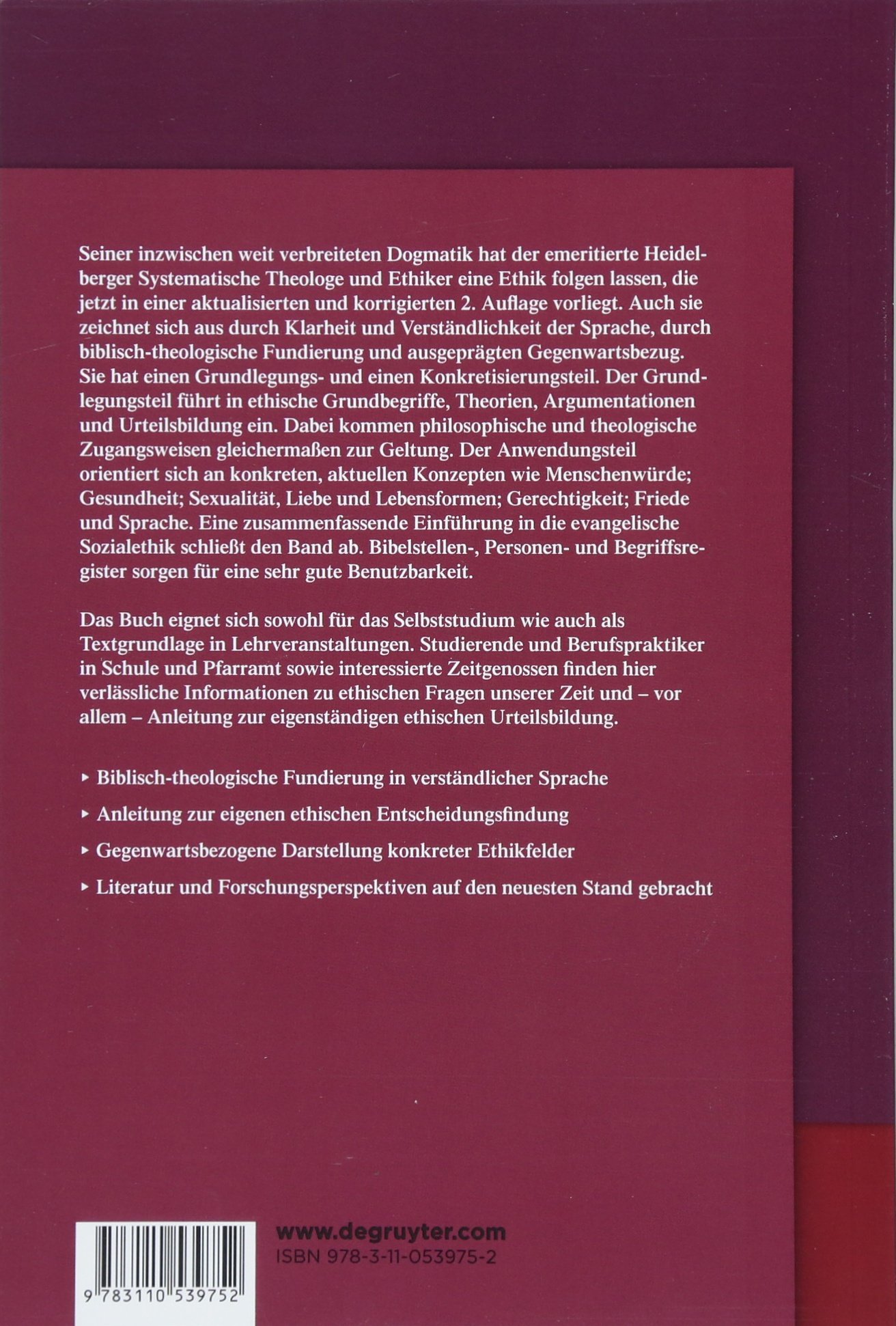 Ethik (De Gruyter Studium)