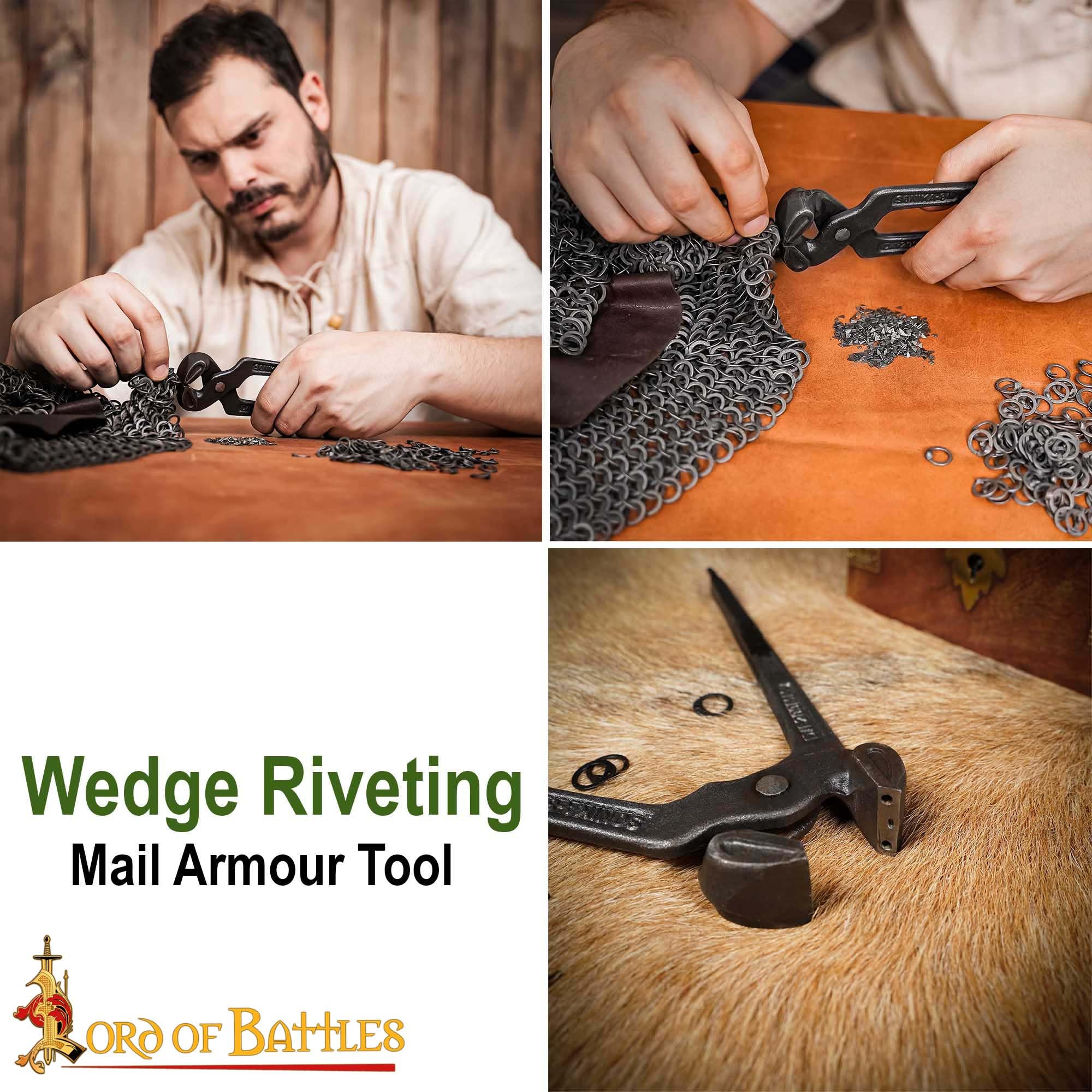 Chainmail Wedge Riveted Tools, Triangular Rivets, Durable Chainmail Pliers, Rivet Setting Tools - Image 4