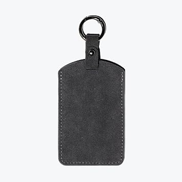 Hang Tag for Cardholders, Key Card Holder, Alcantara Card Case Cover Compatible with Model Y/3/S/X, Including Key Chain Black