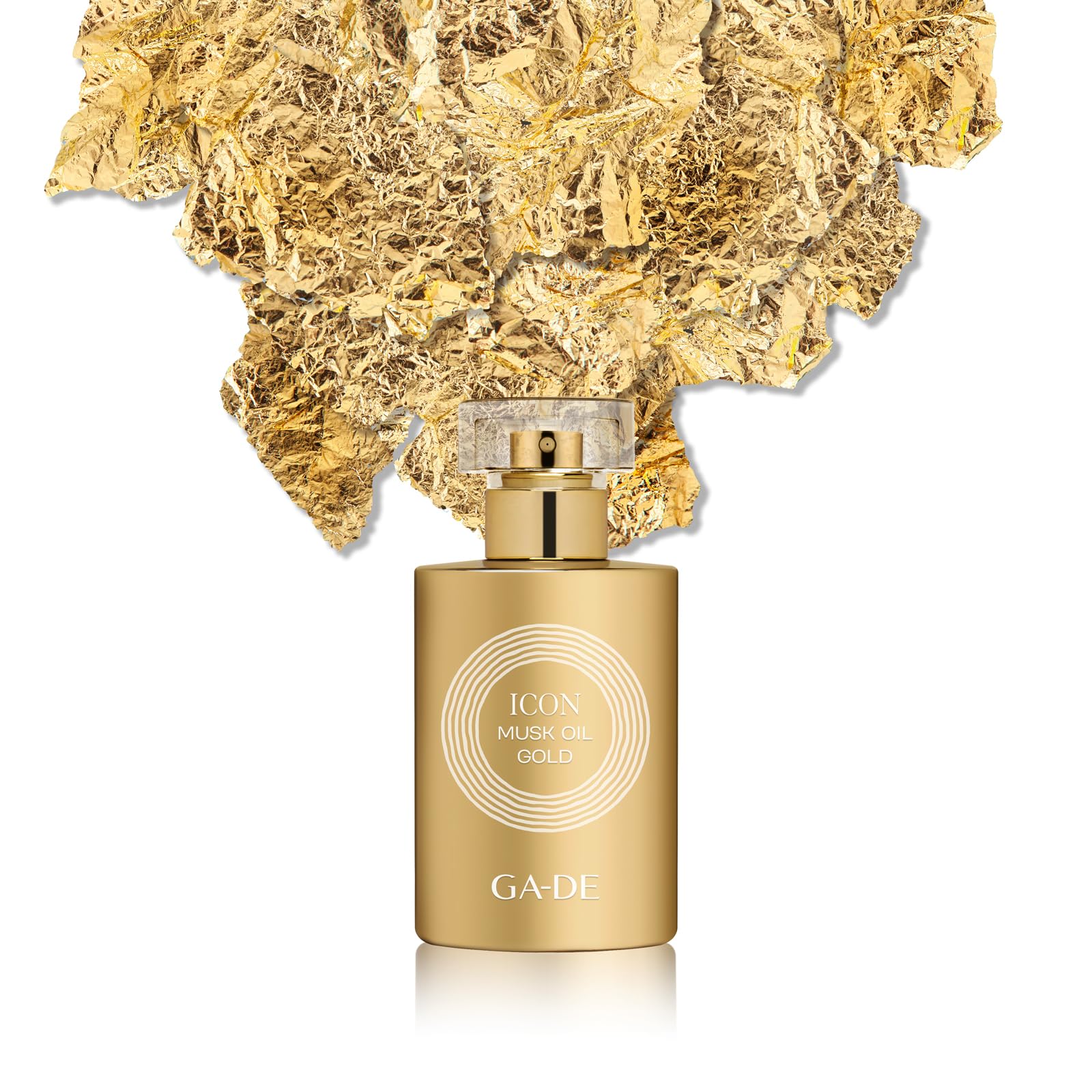 GA-DE Icon Musk Oil Gold EDP Spray perfumy dla kobiet - nuty mandarynki, czarnej porzeczki, jaśminu i paczuli - promieniuje pozytywną energią - 48 g