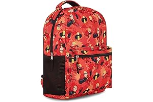 Disney Pixar The Incredibles Allover Print Waterproof Backpack
