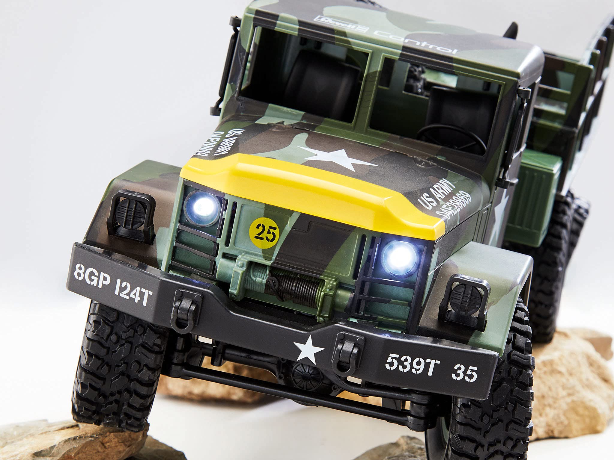 Revell Control 24439 RC Crawler US Army Truck - Coche teledirigido, diseño de Camuflaje