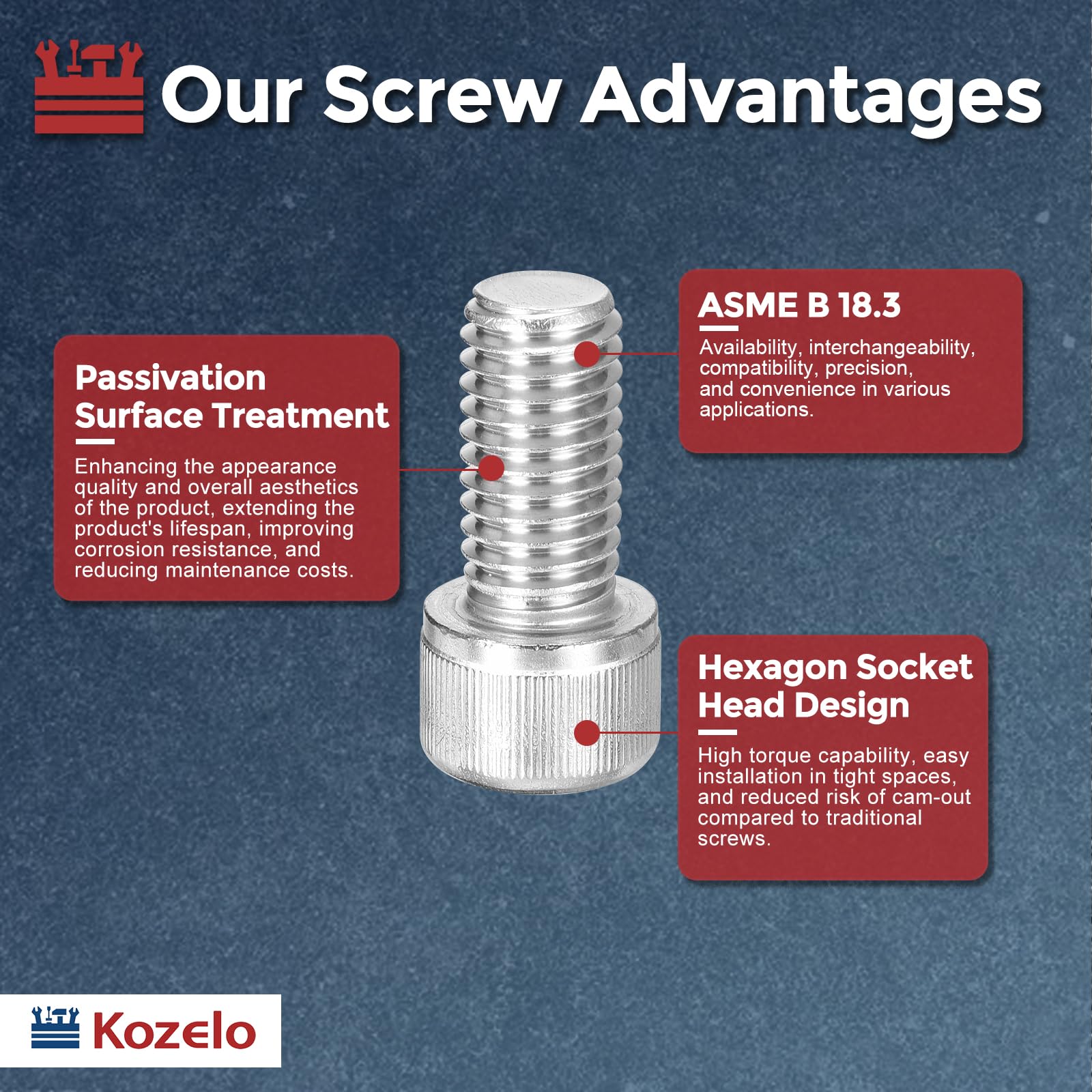 Kozelo 1pcs Socket Head Cap Screws - Image 3
