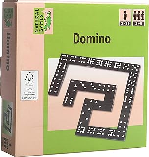 VEDES GroÃŸhandel Natural Games Wooden Domino 55 Stones FSC