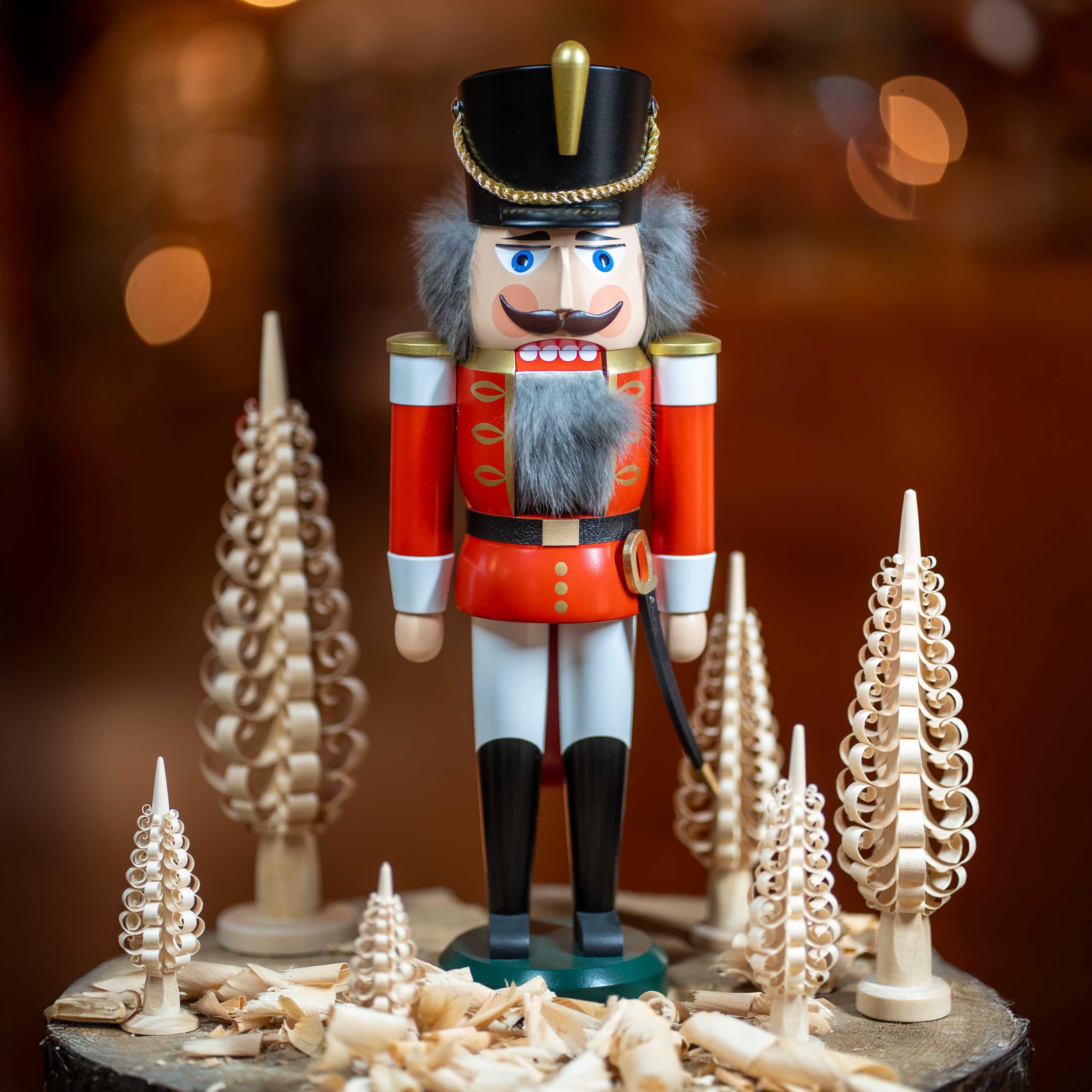 Amazon.co.jp: くるみ割り人形 ハンガリー騎兵 赤 高さ37 cm ザイフェ