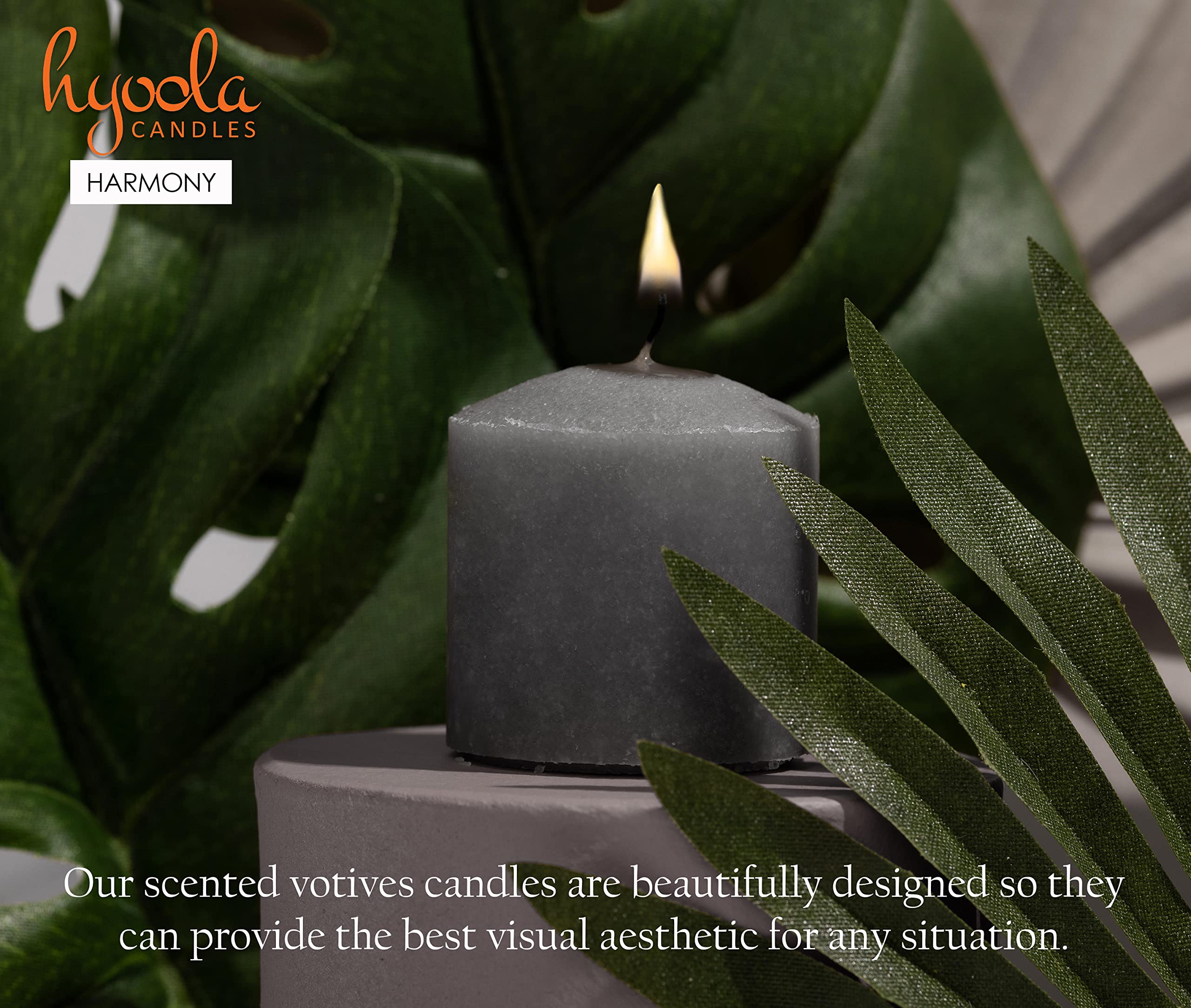 Candele Profumate Votive In Vetro - Set Da 4 Aroma Armonia Made In EU, Durata 12 Ore - Foto 3