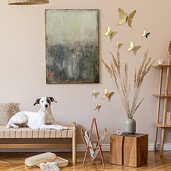 Amazon.com: Ferraycle 48 Pieces Metal Butterfly Wall Decor