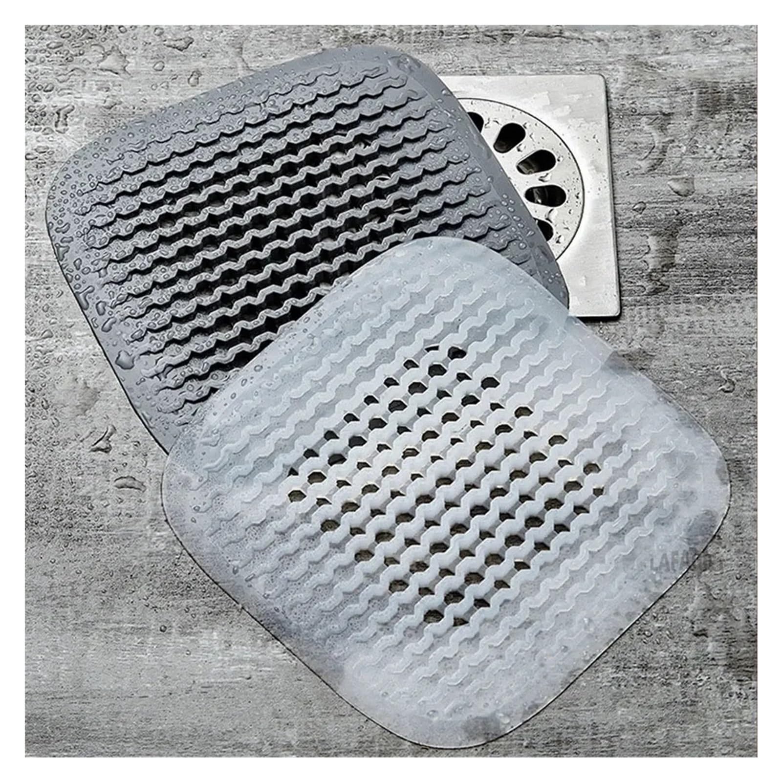 10pcs Silicone Floor Drain Hair Filter Catcher Kitchen Sink Stopper Shower Bathtub Strainer Cover Bathroom Supplies Für Küche(White 1)