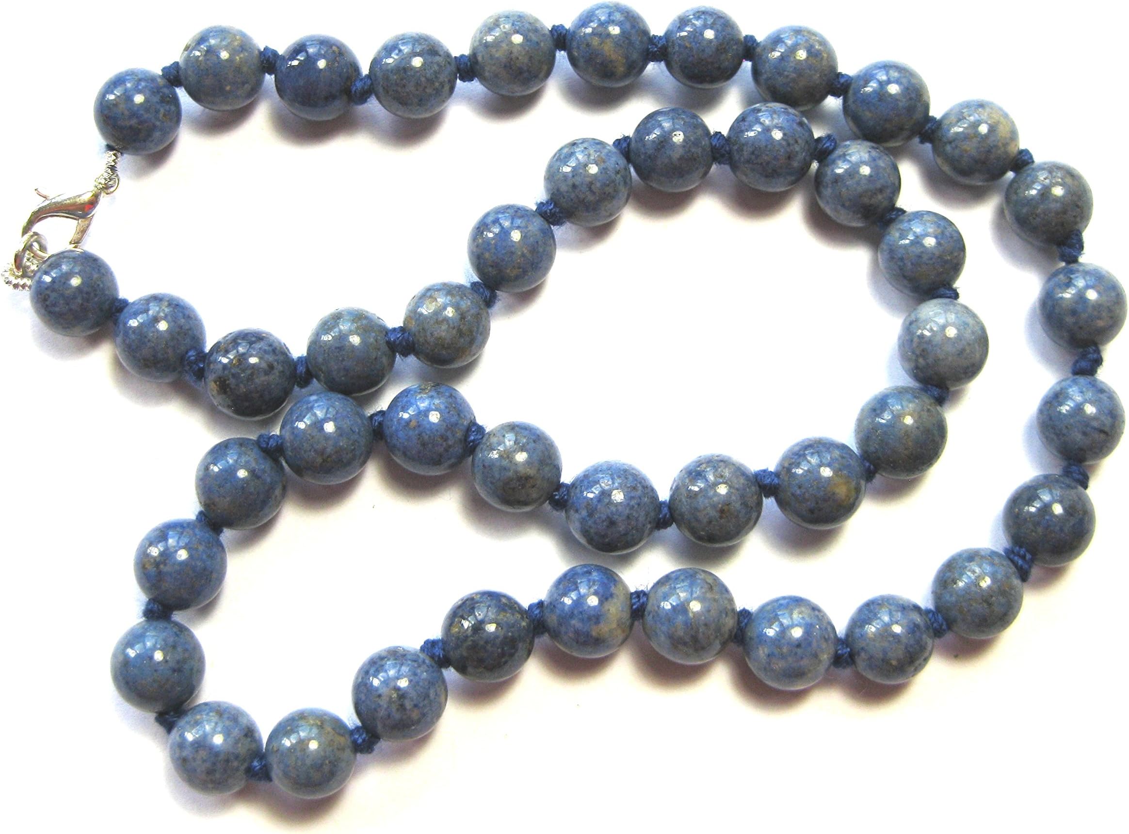 Dumortierite-Quartz Ball Chain 8 MM / 45 CM Long