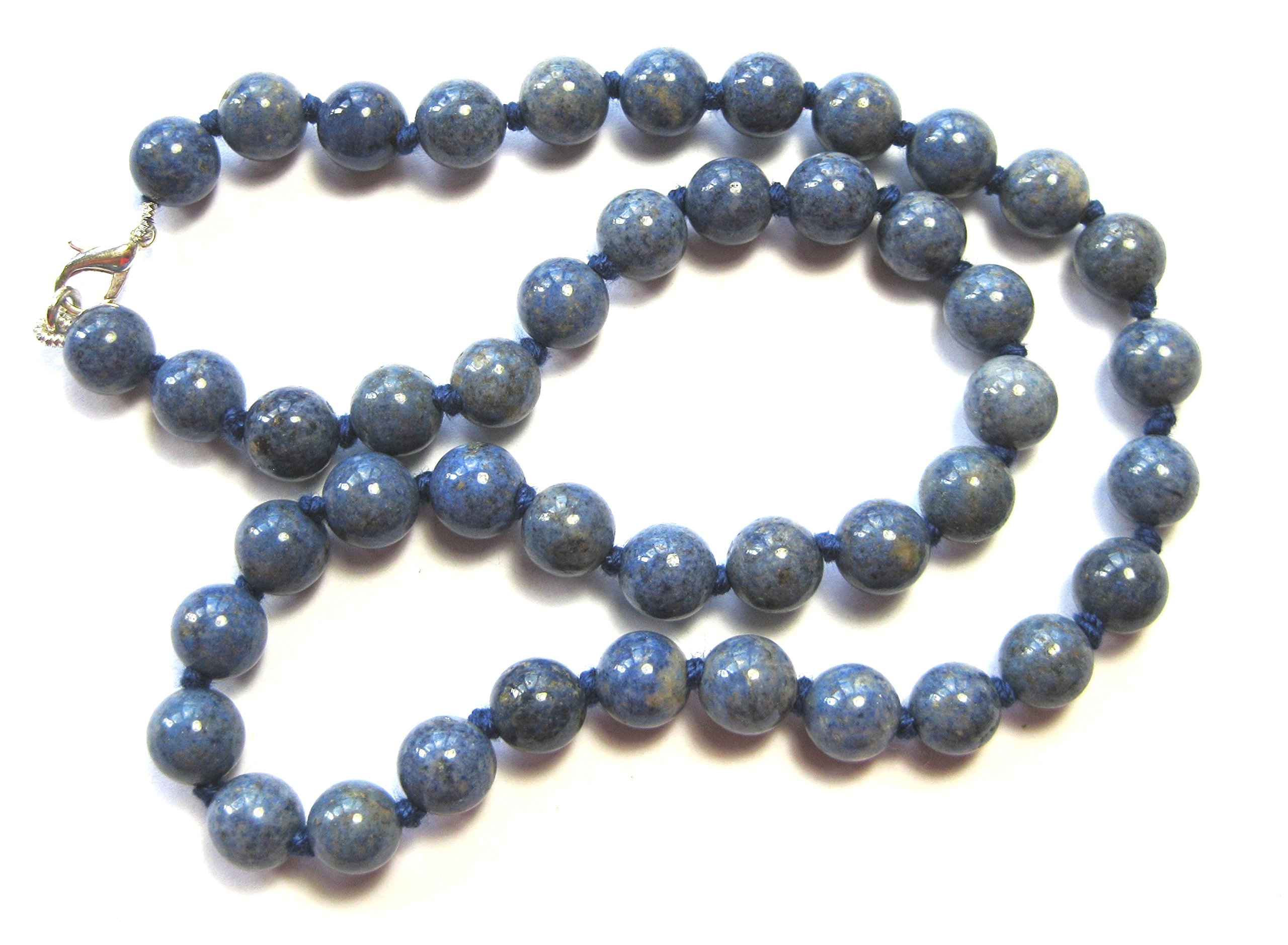 Dumortierite-Quartz Ball Chain 8 MM / 45 CM Long