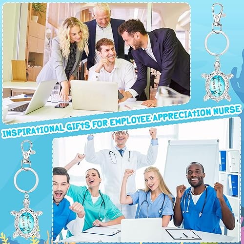 Miniatura 6 de 24 llaveros de tortuga marina, regalos inspiradores para amantes de las tortugas, llavero de playa, regalo de agradecimiento para mujeres,