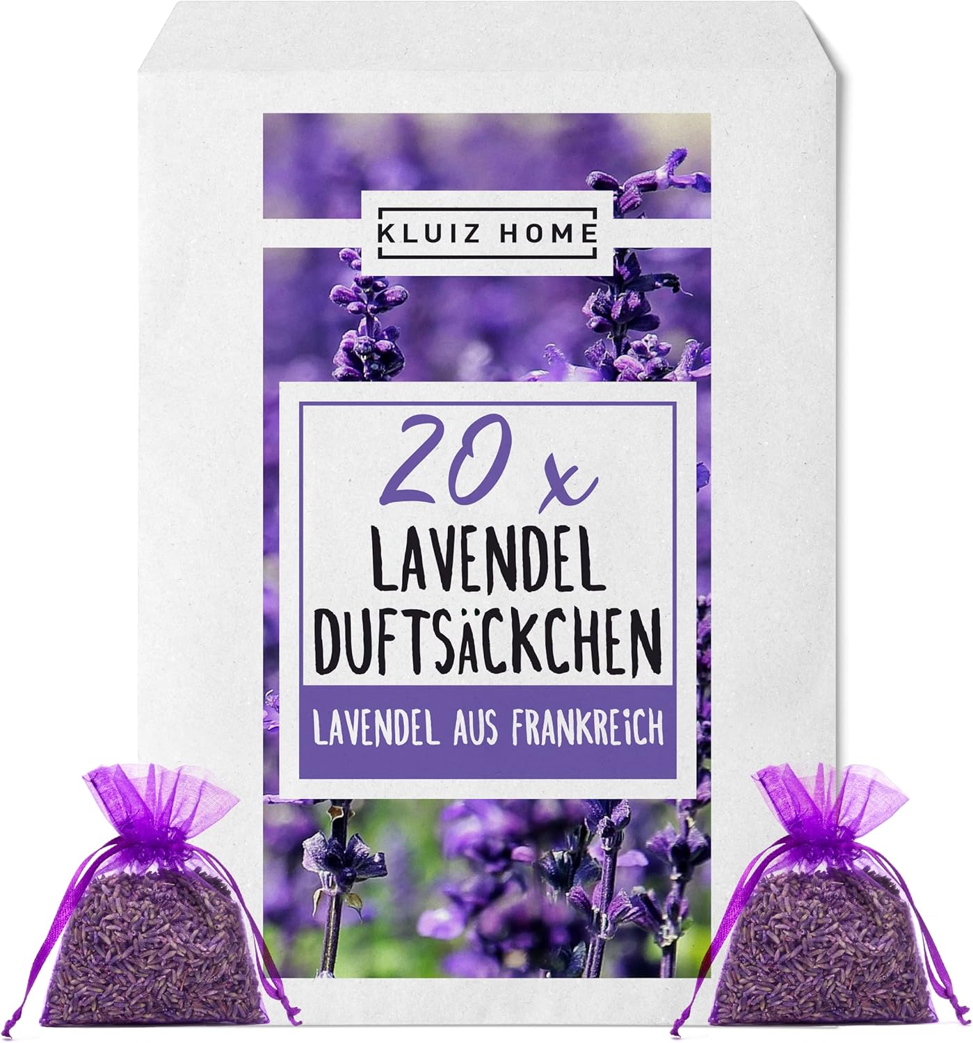 Amazon.de 20 Lavendelsäckchen mit französichem Lavendel I Mottenschutz